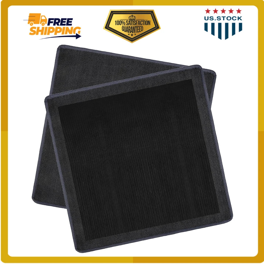 2PCS Clay Towel Auto Detailing Mitt 12 x 12 in Grey Car Cleaning Cloth