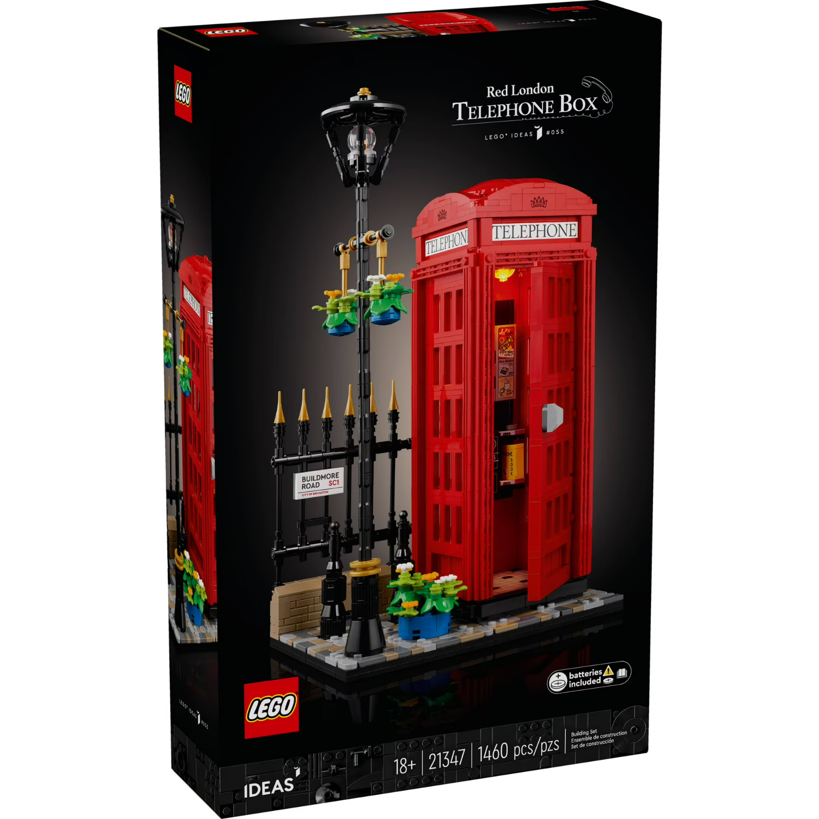 LEGO Ideas 21347 Red London Telephone Box Model Kit for Adults - FREE SHIPPING