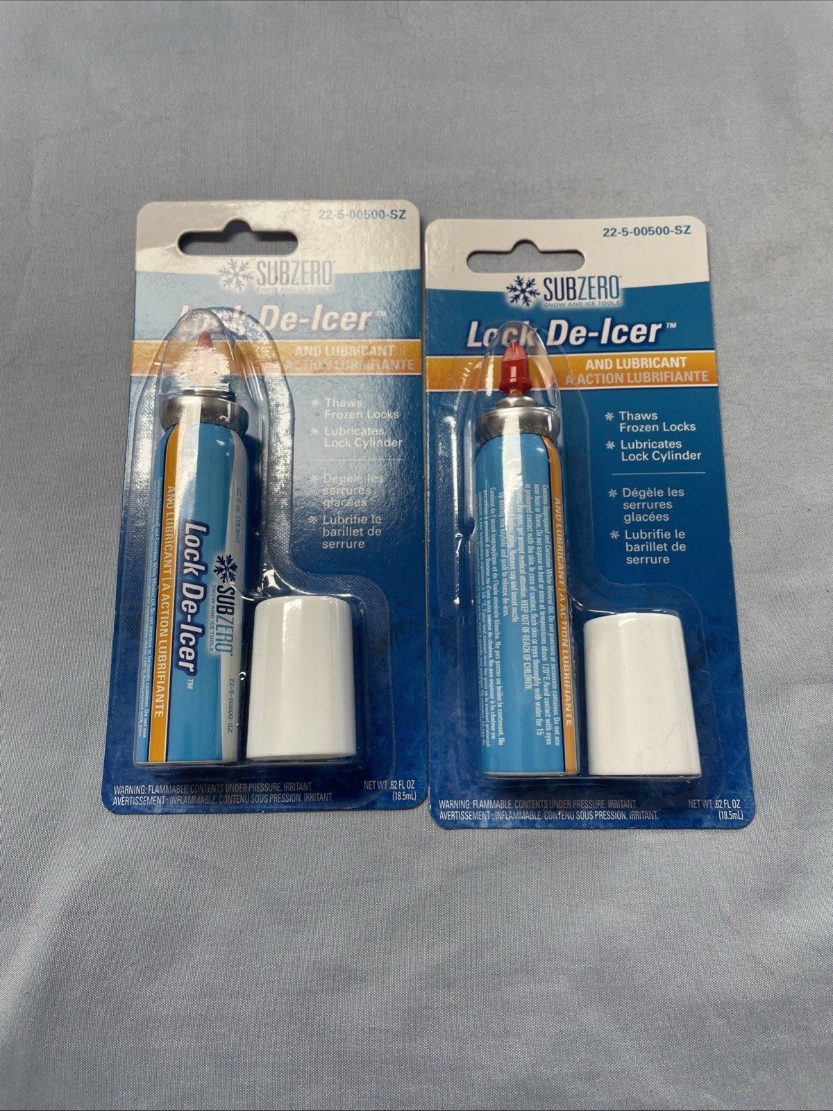 Hopkins SubZero Lock De-Icer and Lubricant .62 oz Each Car/Deadbolt/Auto/SUV