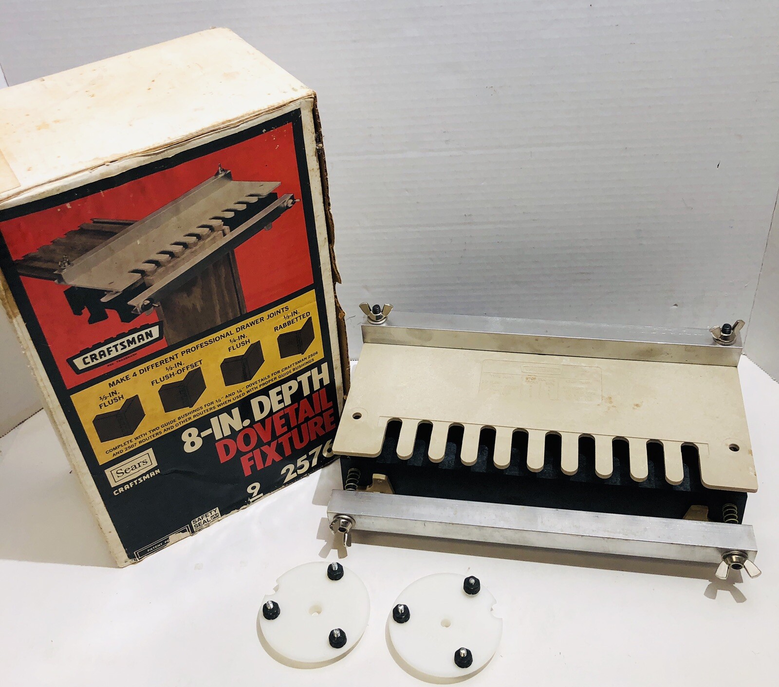 Vintage Craftsman 9_2576 8in Depth Dovetail Fixture in Box *Missing Instructions