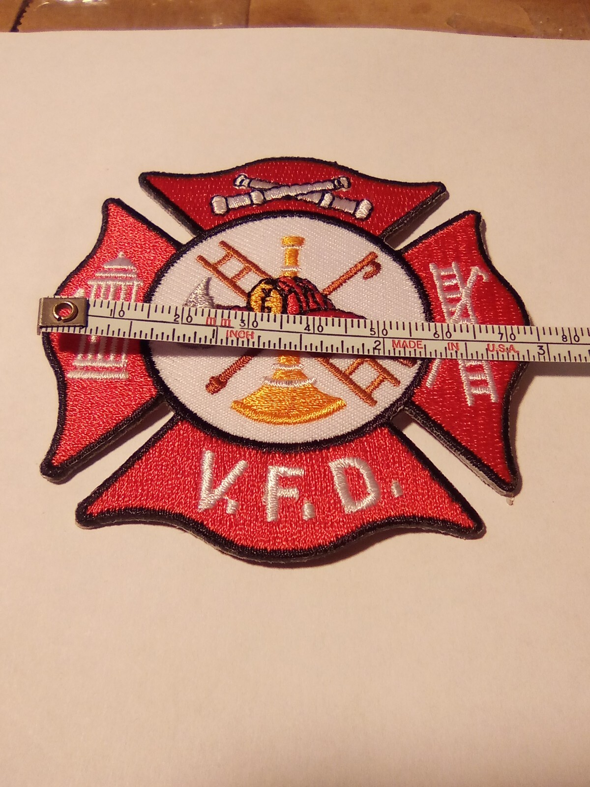 VOLUNTEER FIRE DEPARTMENT LOGO PATCH GREAT FOR ANY COLLECTION NEW!