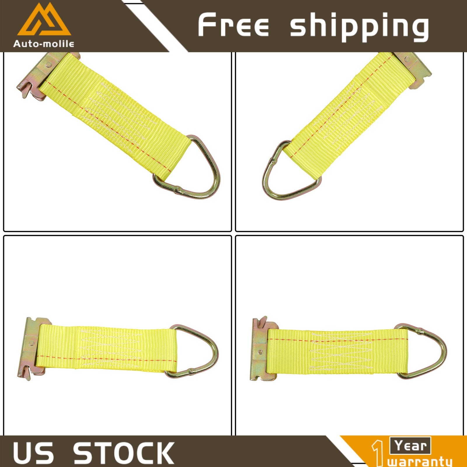 Heavy Loads For Trucks Vans Trailer 5' E Track Tie Down Rail System 28 Pack