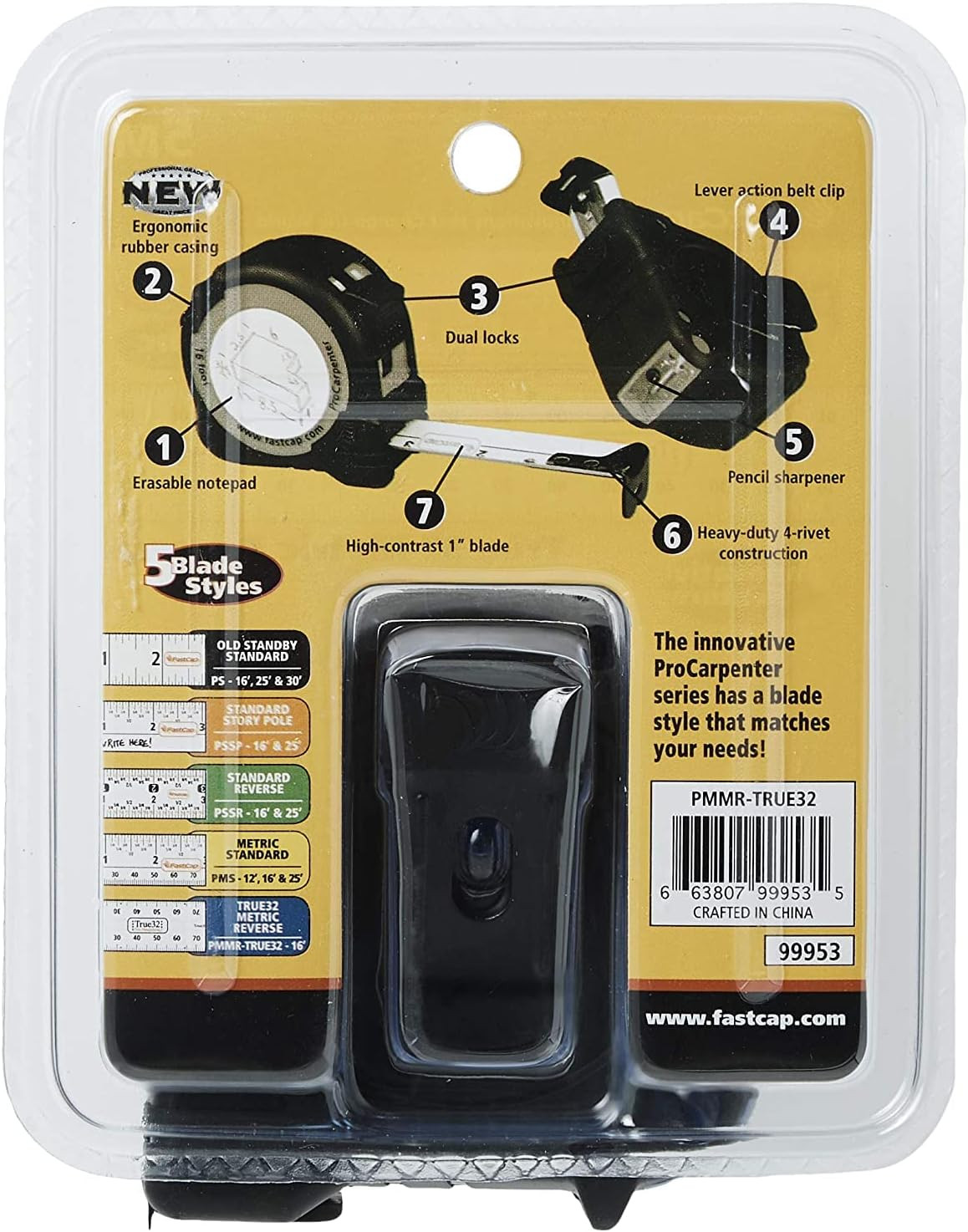 Procarpenter True32 Metric Reverse Measuring Tape - Ideal for Professionals and