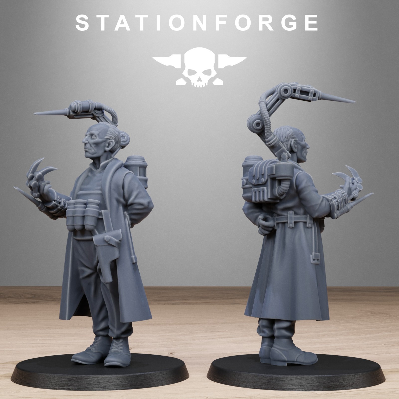 GrimCorp Scrap operatives from Station Forge 32mm.