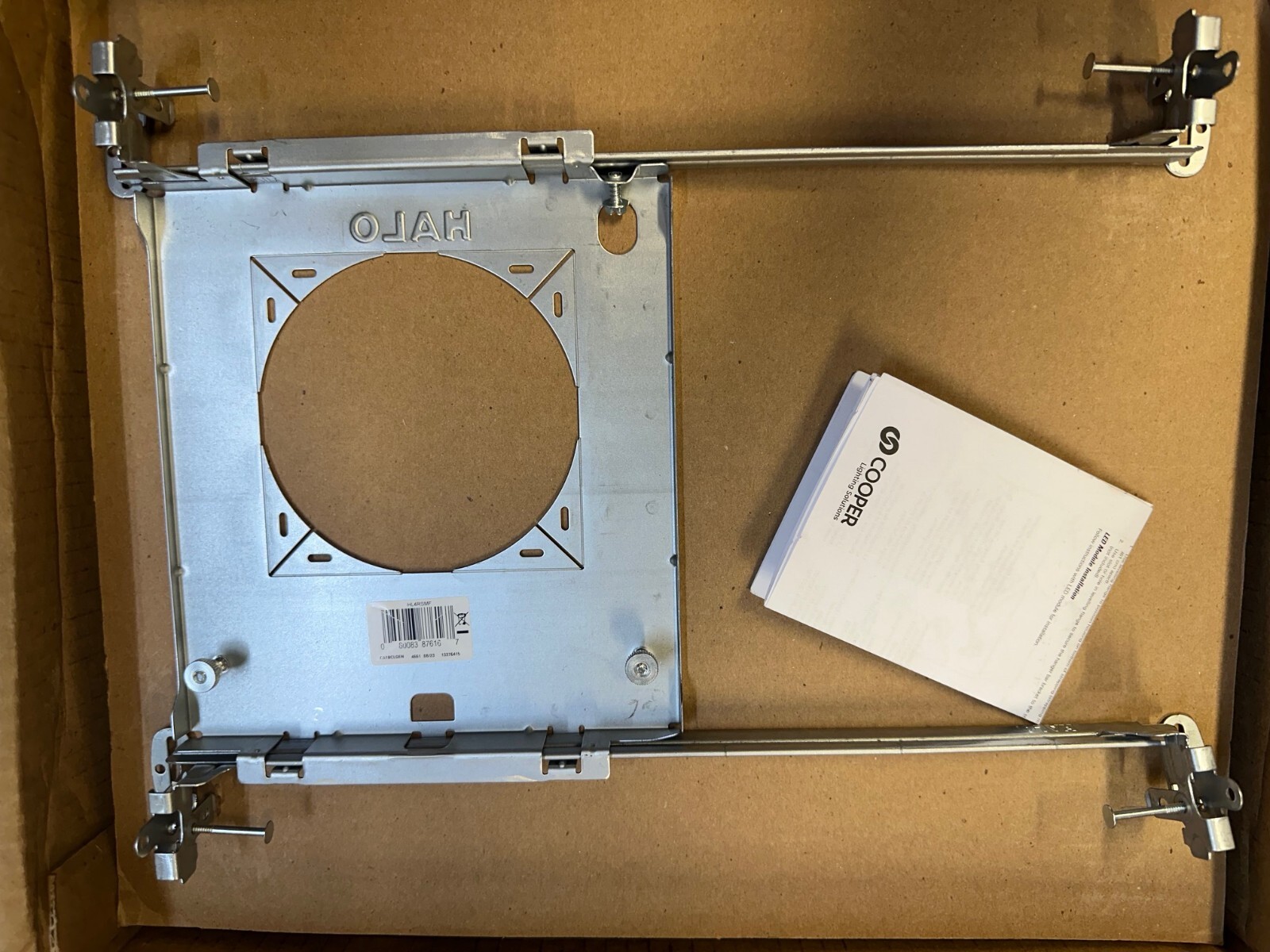 Qty Halo 4" Mounting Frame for Round and Square Canless Recessed 4 in Silver  F3