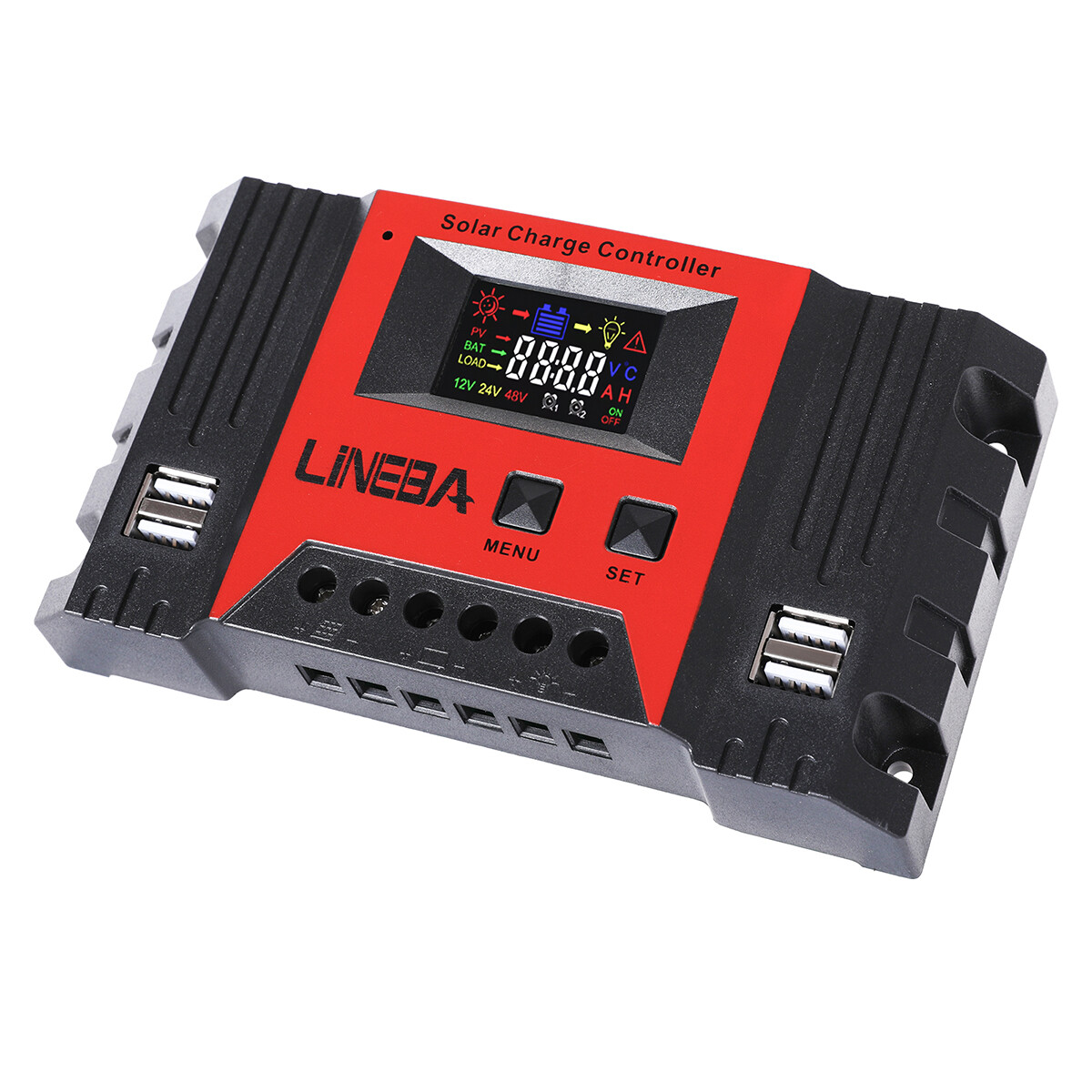 30A 12V/24V AUTO PWM Solar Charge Controller Solar Panel RV Battery PV Regulator