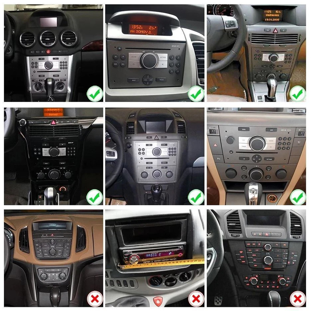 For Vauxhall Meriva 2006-2011 7" Carplay Car Stereo Radio GPS Multimedia Screen