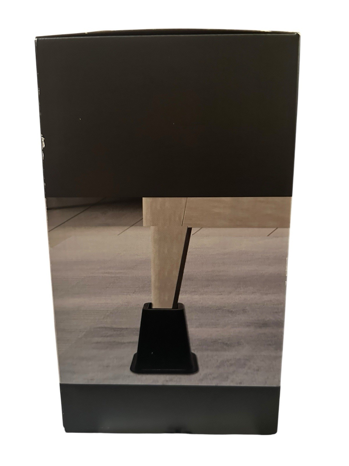 4-Pack 6" Inch Bed Risers Durable Heavy Duty Construction Black