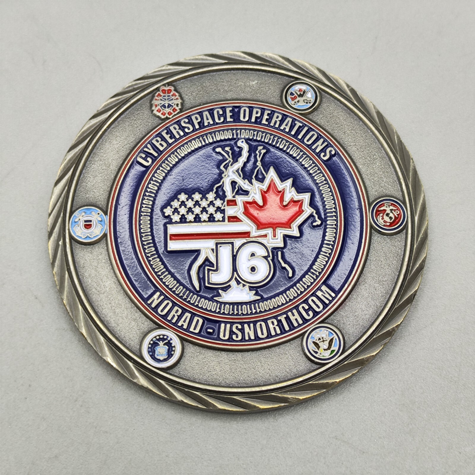 Presented by the Director for Excellence Cyberspace Operations Challenge Coin