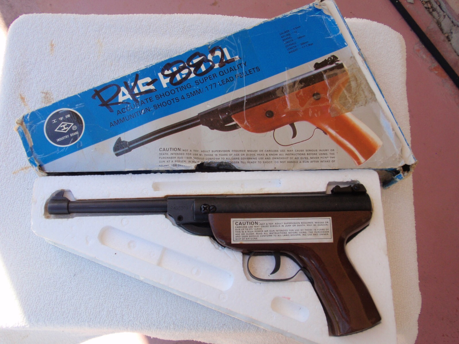 NICE Vintage Chinese Air Pellet  .177 Industry Brand gun with Box