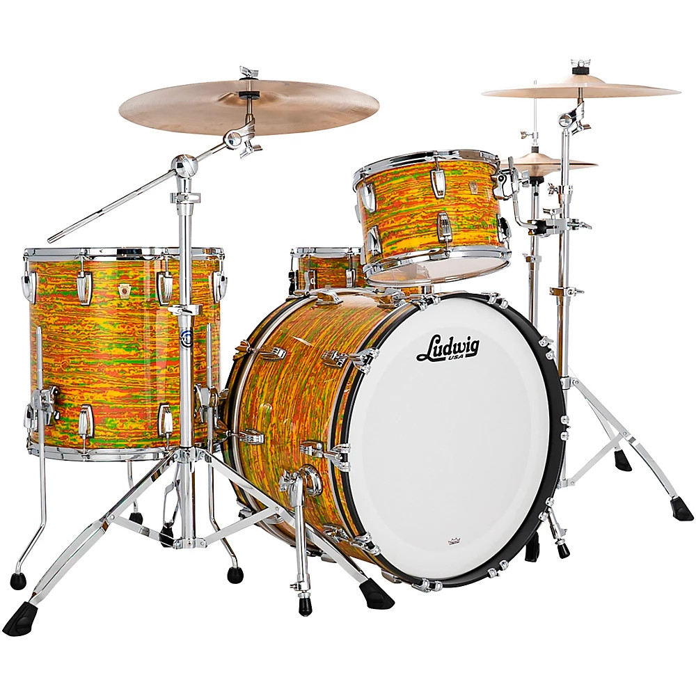 Ludwig Classic Maple 3-Piece FAB Shell Pack with 22 in. Bass Drum Citrus Mod