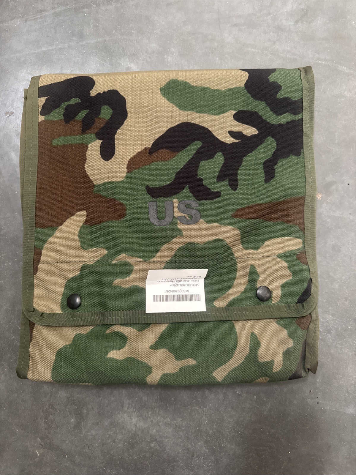 Vintage BDU 1980s U.S. Army Map/ Photograph Dispatch Field Bag 8450-00-368-4281