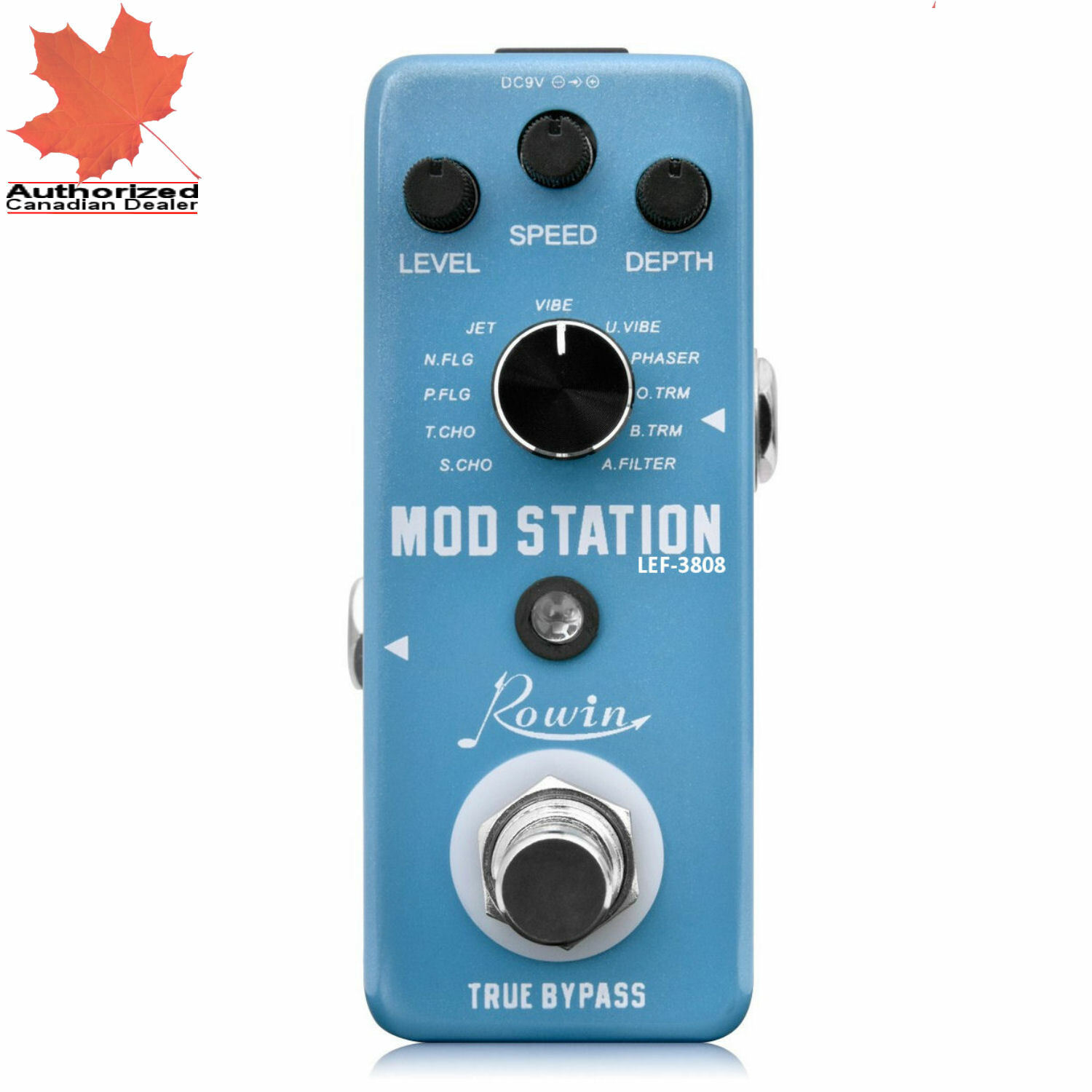 Rowin LEF-3808 Mod Station 11 Modulation Effects Micro Pedal New