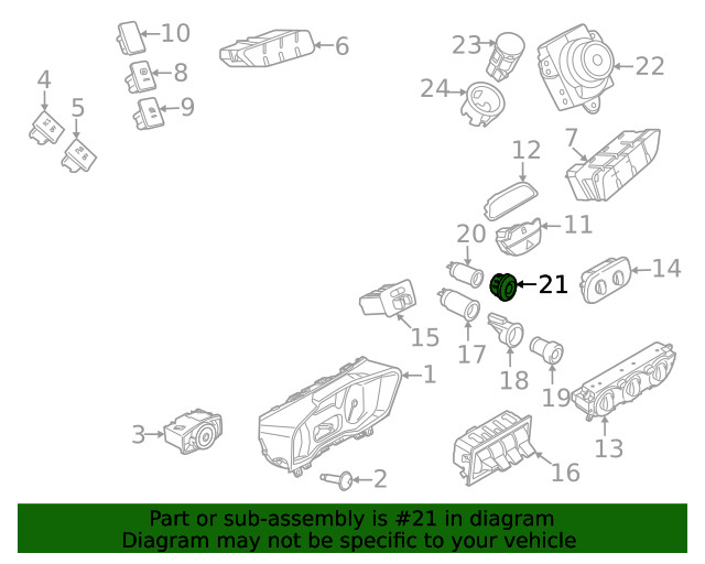 Genuine Ford 12 Volt Accessory Power Outlet Cover BK2Z19A487A