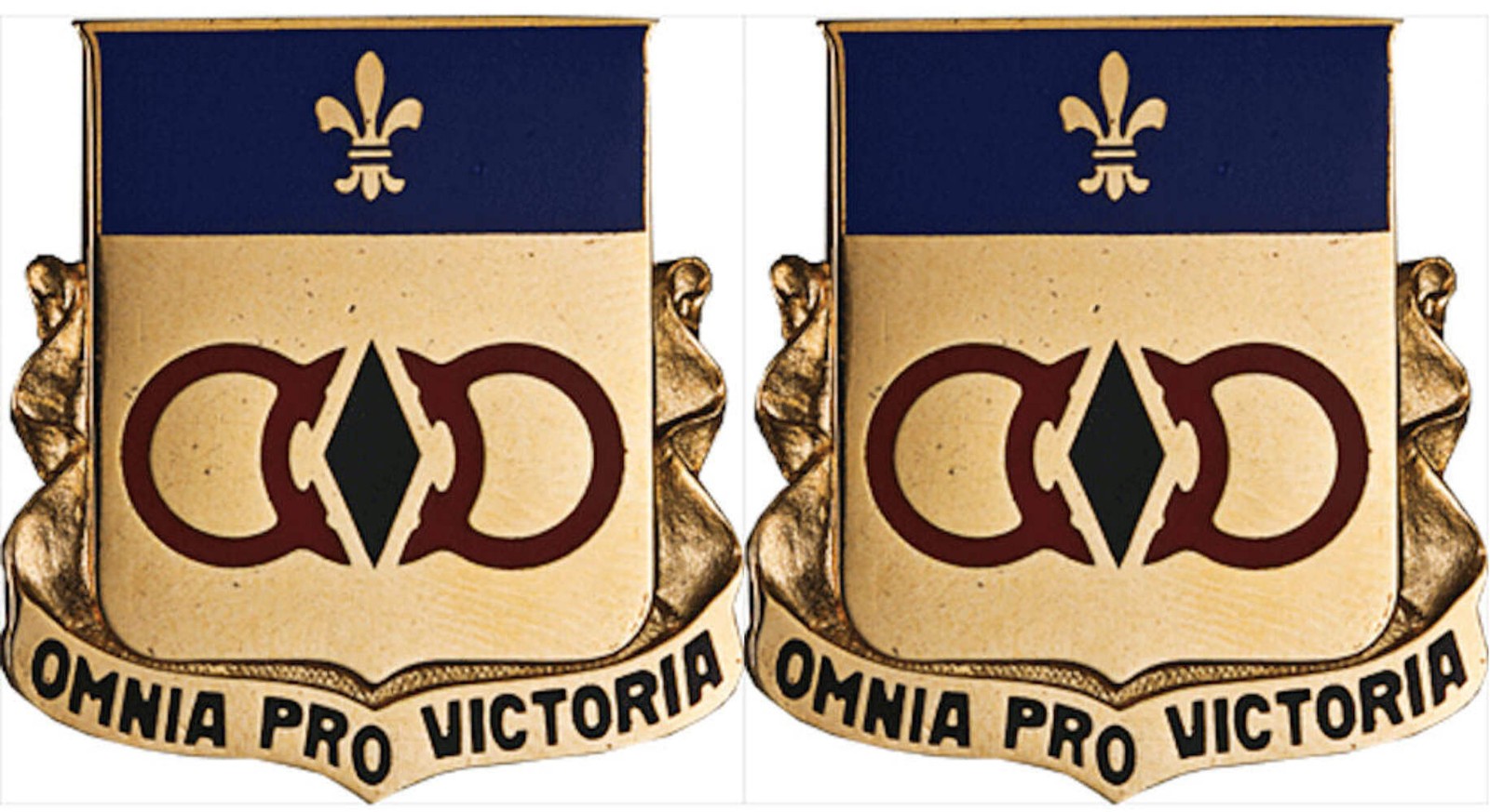 727th MAINTENANCE BATTALION Distinctive Unit Insignia - Pair - OMNIA PRO VICTORI