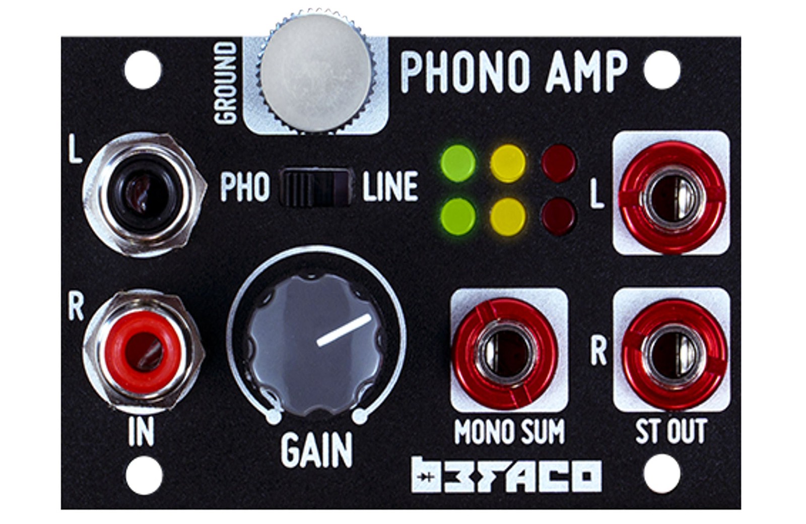 BEFACO 1U PHONO AMP : NEW : [DETROIT MODULAR]