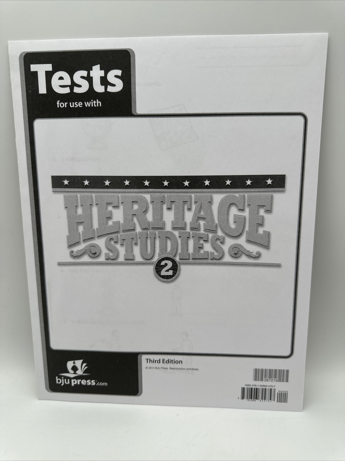BJU Heritage Studies 2 Student Text & Tests (3rd Edition) 2nd Grade History