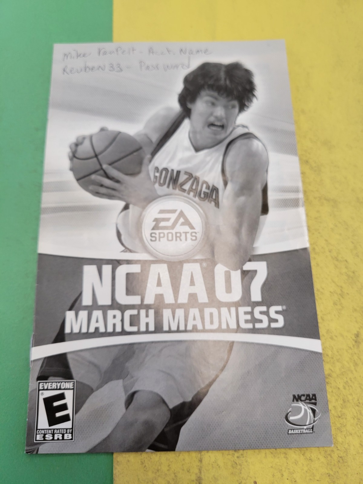 NCAA March Madness 07 (Sony PlayStation 2, 2007) Manual Only