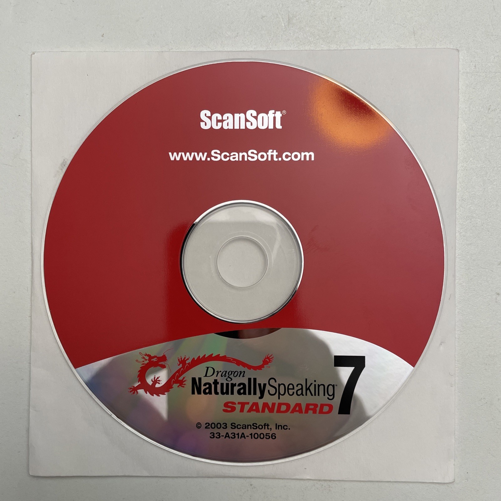 2003 DRAGON Naturally Standard 7 Create Notes E-mail Simply by Speaking Used CD