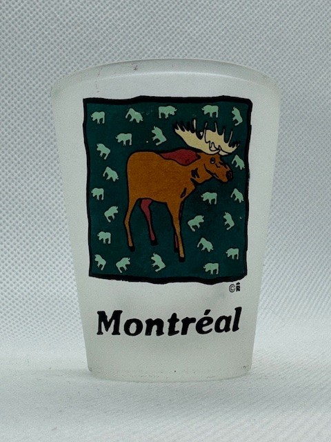 Montreal Frosted Moose Shot Glass