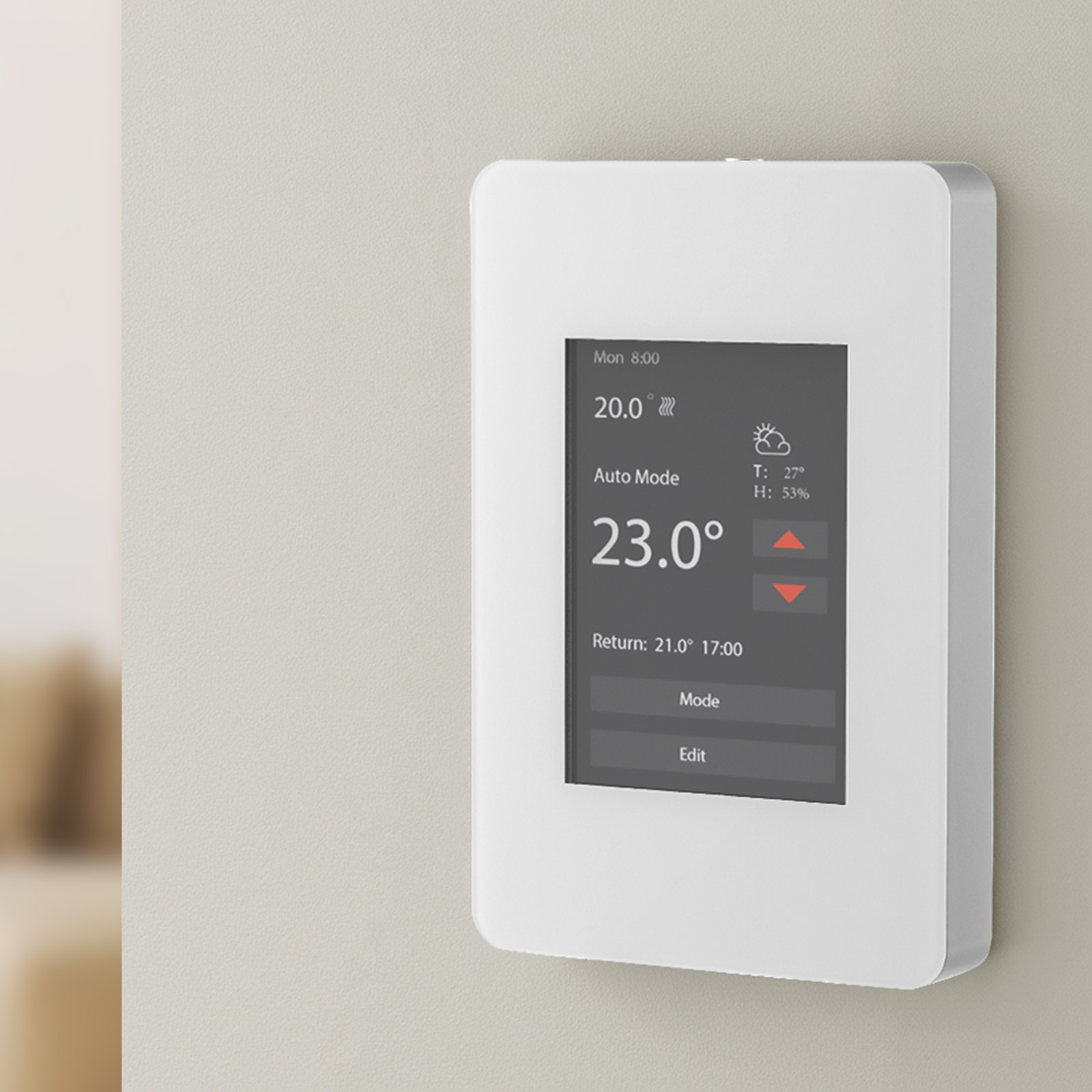 Uimoso Programmable Thermostat with TFT Screen for Floor Heating Systems
