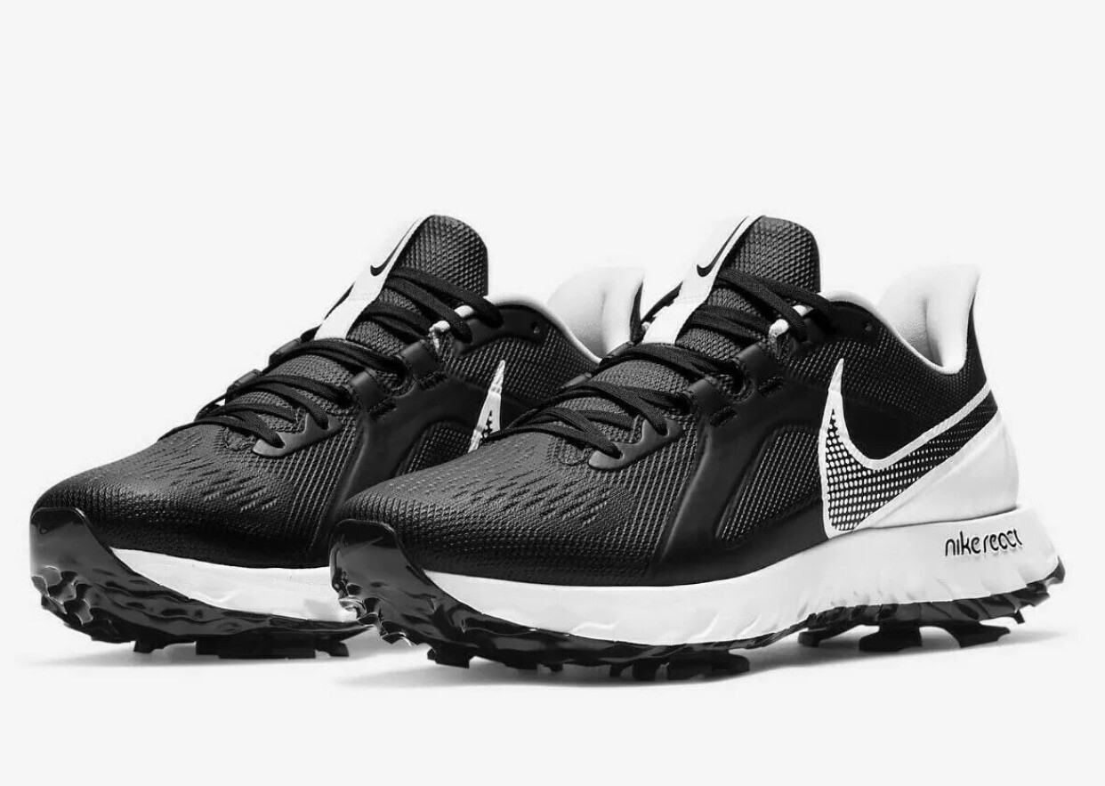 Nike React Infinity Pro Golf Shoes Black/White CT6620-003 Men's Size 8 NEW