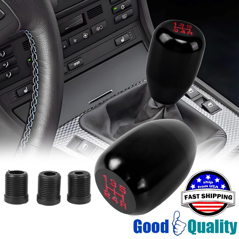 FOR HONDA ACURA M10X 1.5 HEAVY WEIGHTED 5SPEED MANUAL BLACK SHIFT KNOB UNIVERSAL