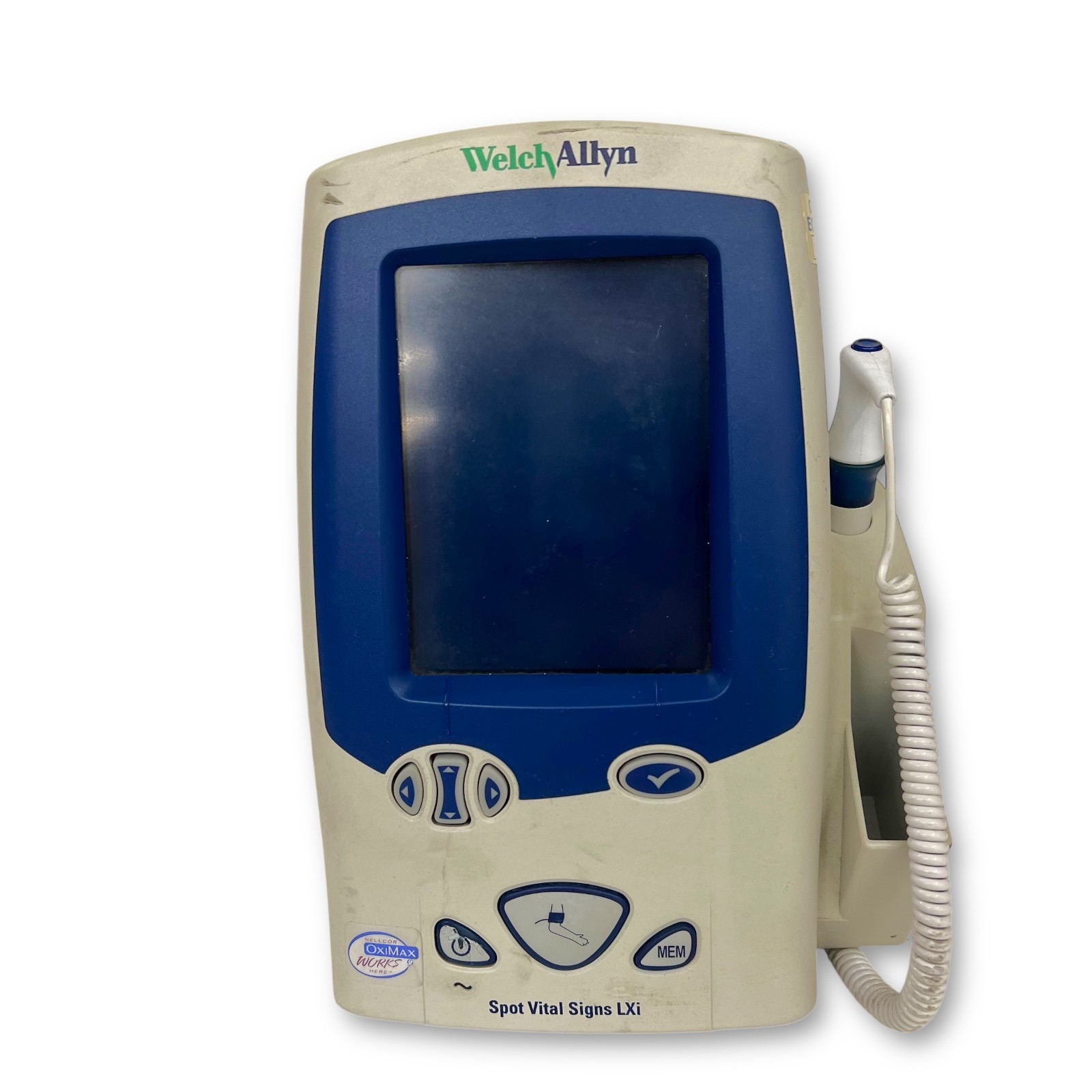 Welch Allyn Spot Vital Signs LXi Monitor 45MT0 with SureTemp Thermometer Probe