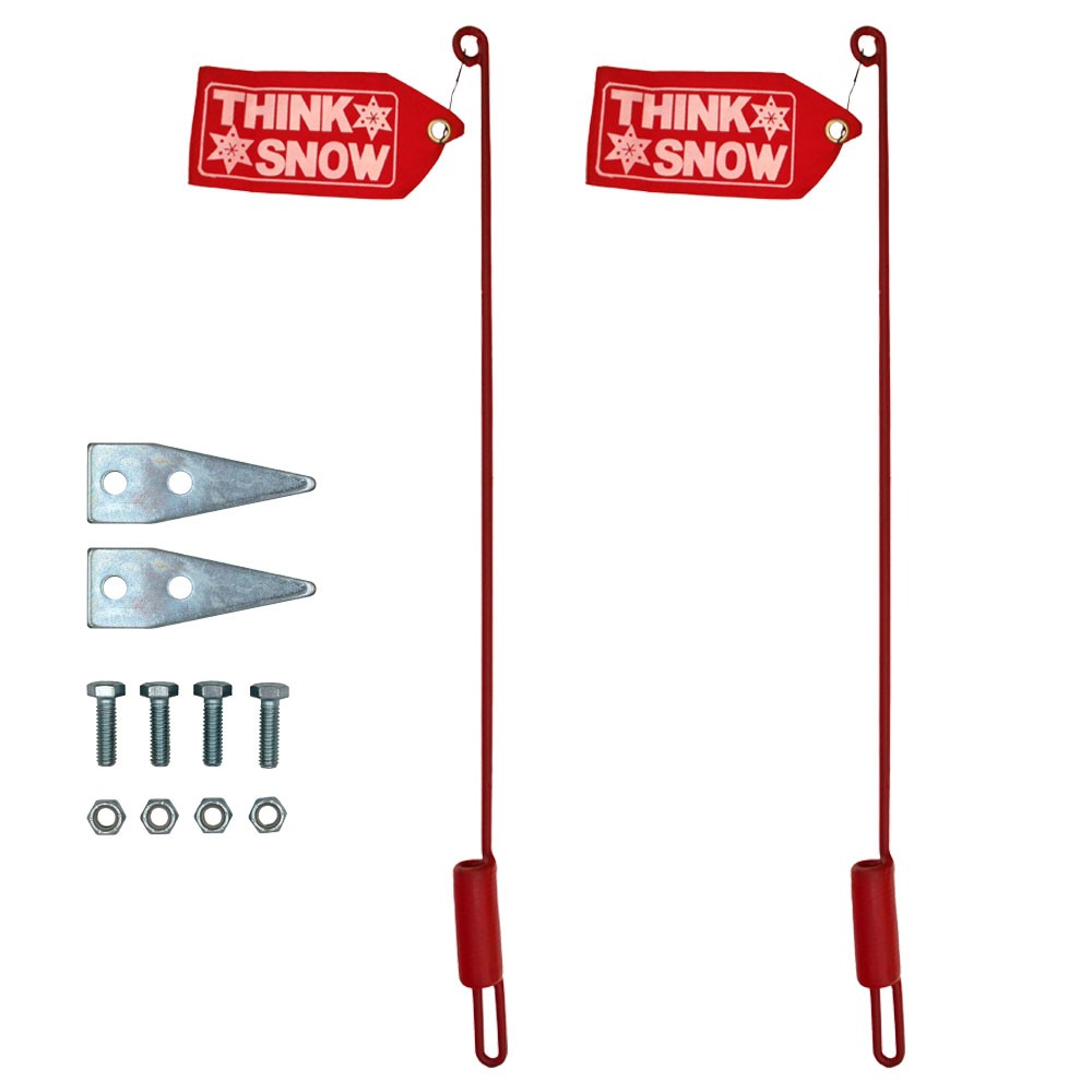Buyers Products Set of 26" Blade Guides with Flags & Hardware for Western 597000