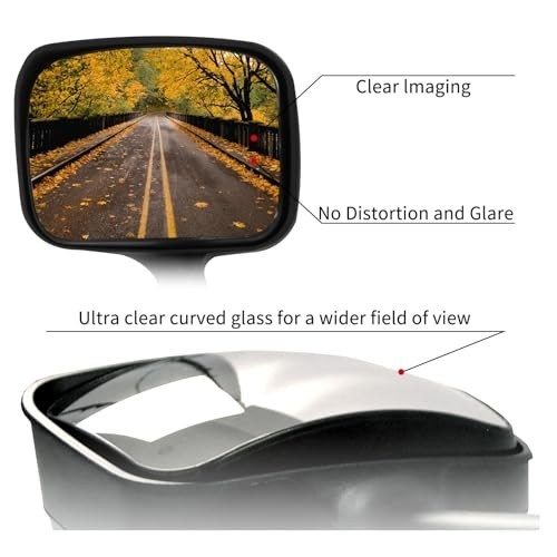 Hood Mirror for Freightliner Cascadia 2008-2017, Front-View Driver Side Black
