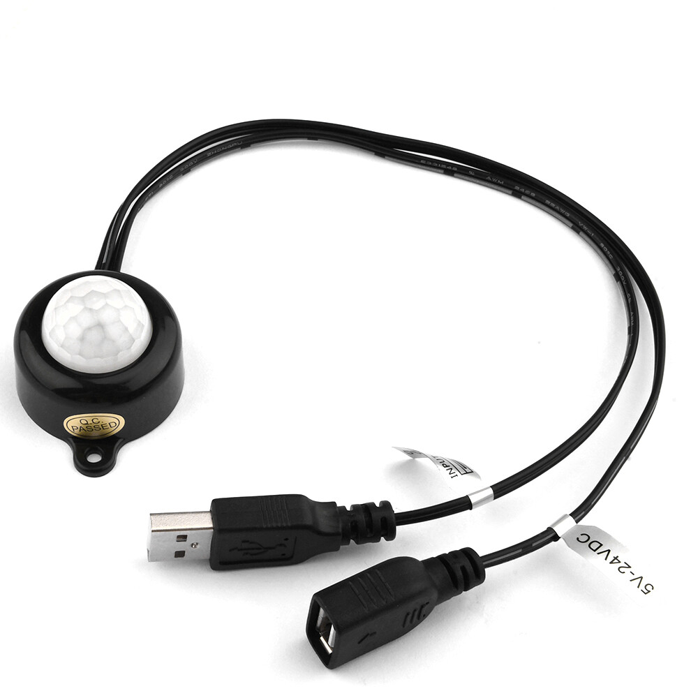 Infrared PIR Human Body Motion Sensor Switch DC 5V 12V 24V Switch DC / USB Port