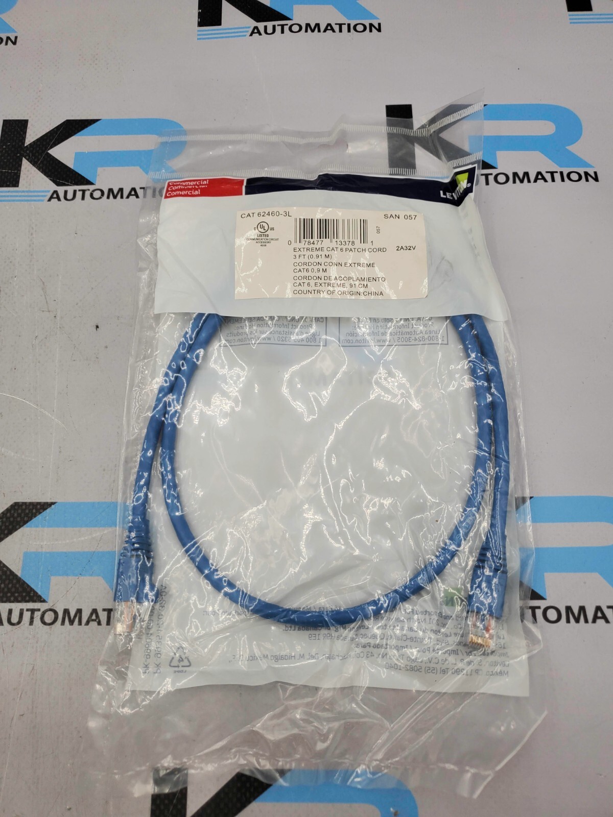 *LOT OF 3* Leviton CAT 62460-3L Extreme Patch Cord