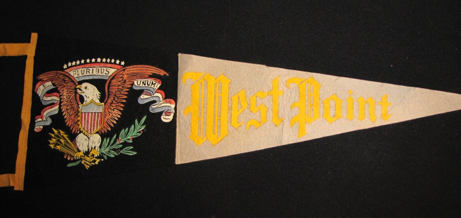 West Point US Military Academy vintage Large Felt Pennant~30"x 11"