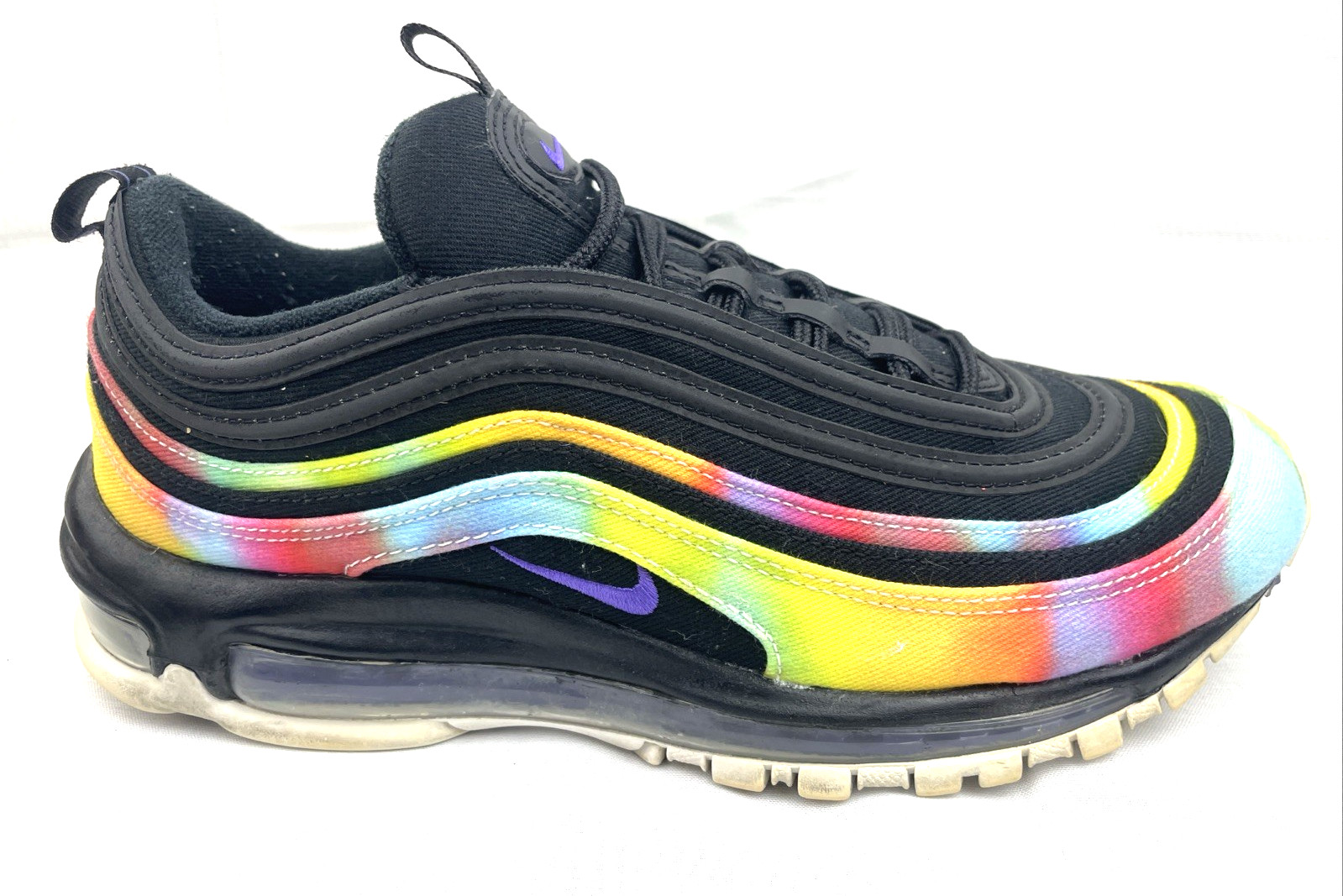 Nike Air Max 97 Tie Dye Black Multi-Color CK0841-001 Men's Size 8 Sneakers OFFER