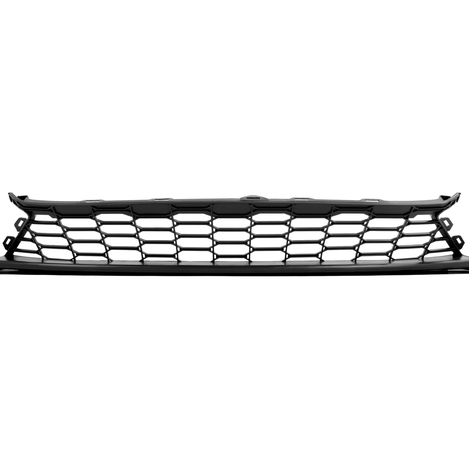 Front Bumper Grille Textured Black Plastic For 2017-2019 Honda Civic Hatchback