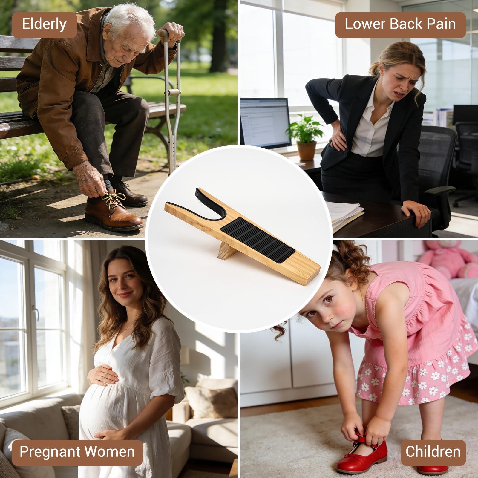 Boot Jack - Solid Wood Boot Remover for Cowboy Boots, Effortlessly Remove Wor...