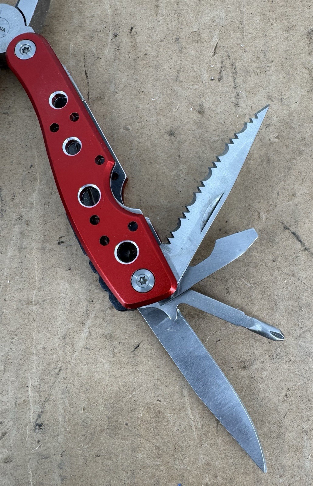 Snap On Tools Multi Tool Folding Pocket Knife W/ Pliers Compact Tool