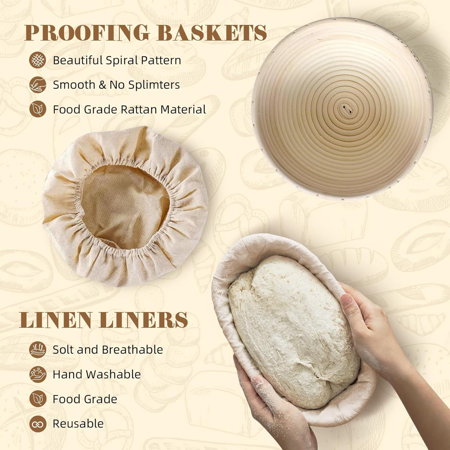 Sourdough Starter Kit, Bread Making Kit with Sourdough Starter Jar for Beginn...