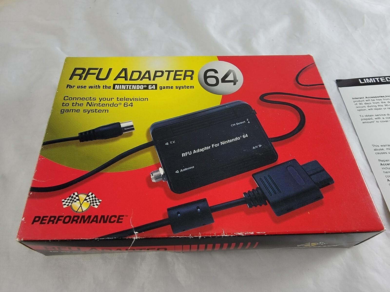 Nintendo 64 N64 RFU Adapter Original Box Only
