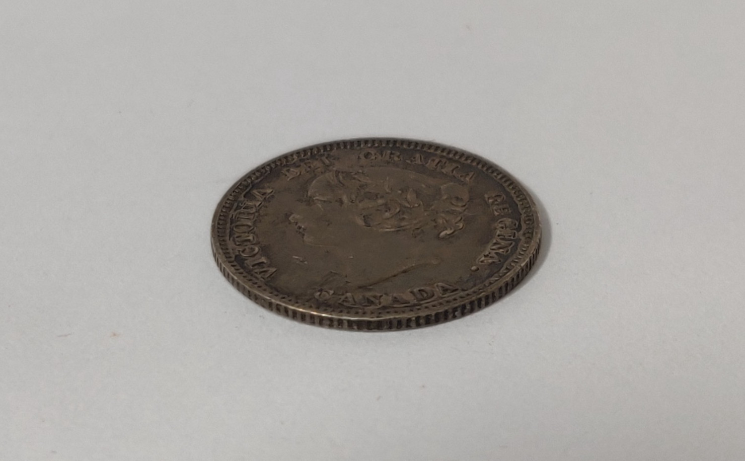 1900 CANADA STERLING SILVER 5 CENT SILVER COIN