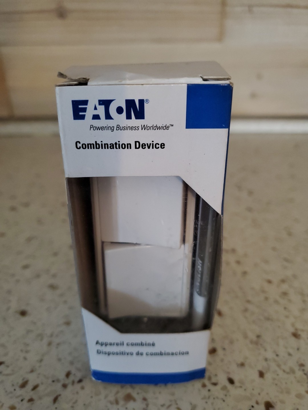 EATON 7728W Combination Device Decorator 2 Single Pole Switches White NEW