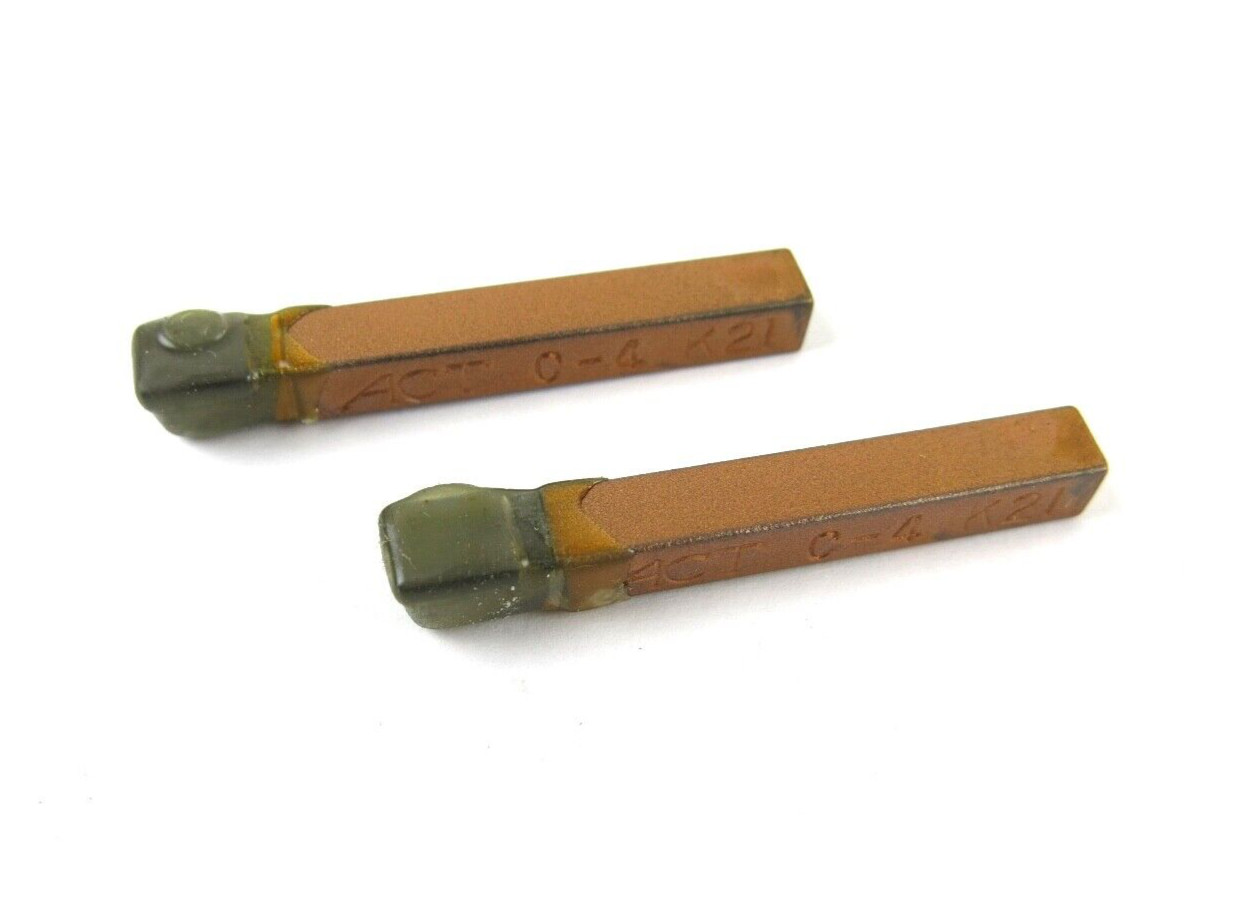 2pcs ACT C-4 K21 Grade Carbide Brazed Lathe Tool Bits 1/4" x 1/4" Shank
