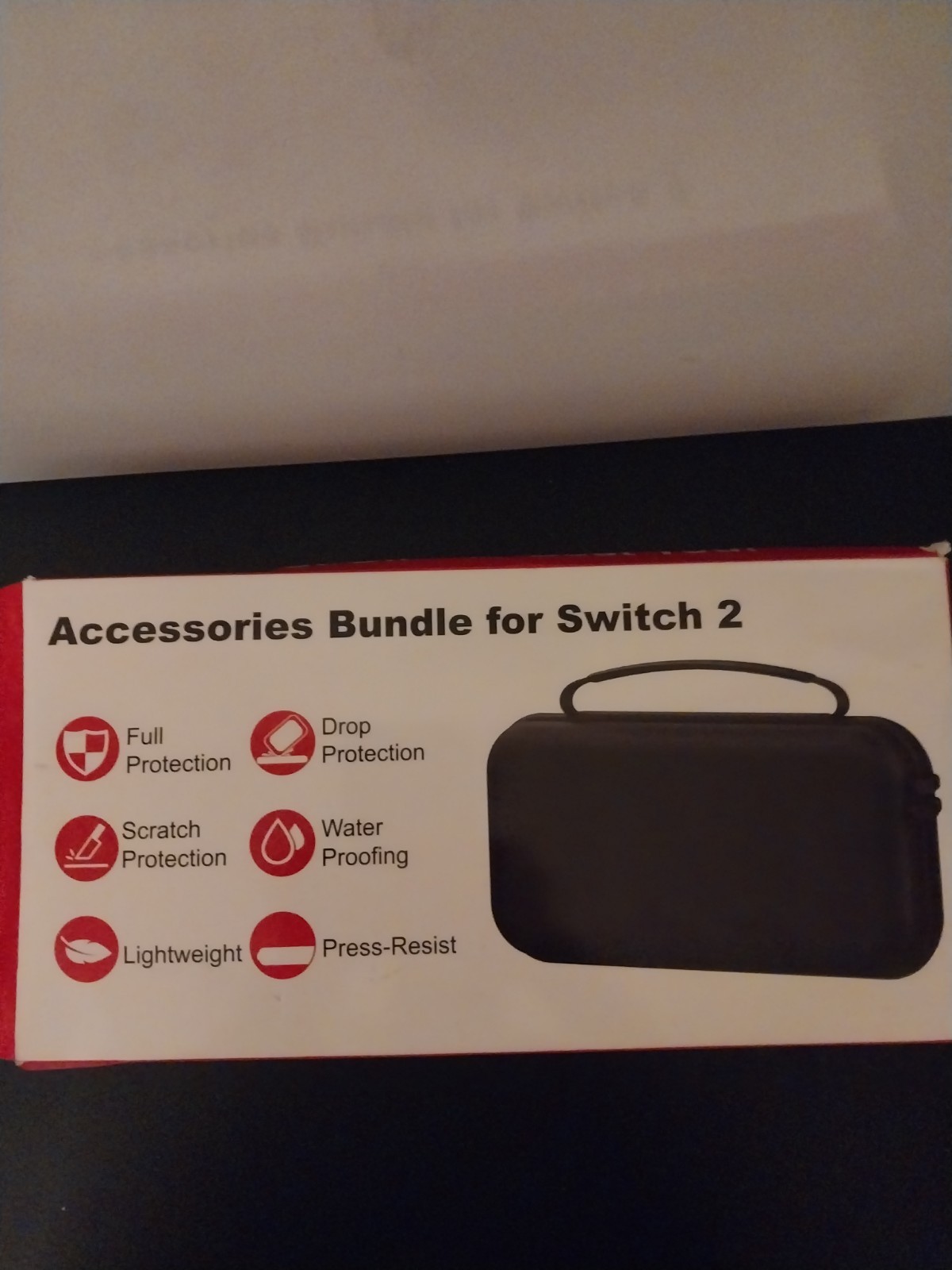 Switch 2 Bundle: Carrying Case, Console Cover, Protectors, Thumb Grips