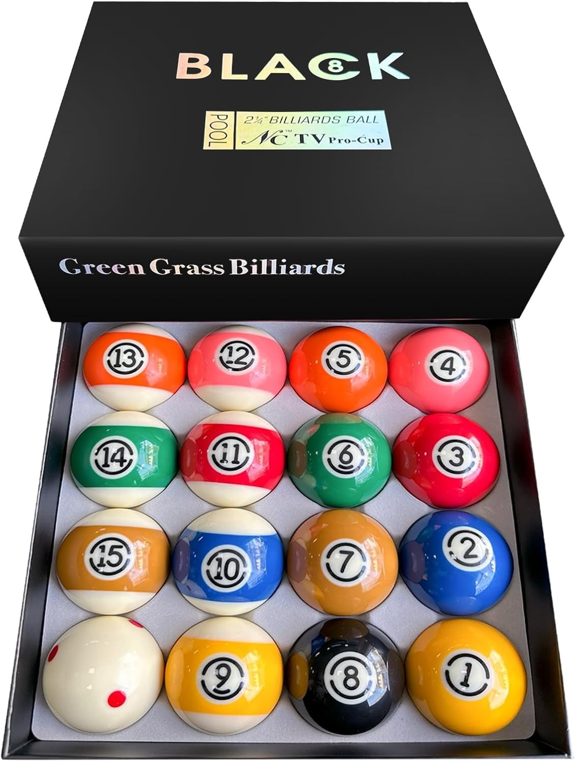 High-Performance 16-Piece Billiard Balls - Regulation Size & Quality Assured