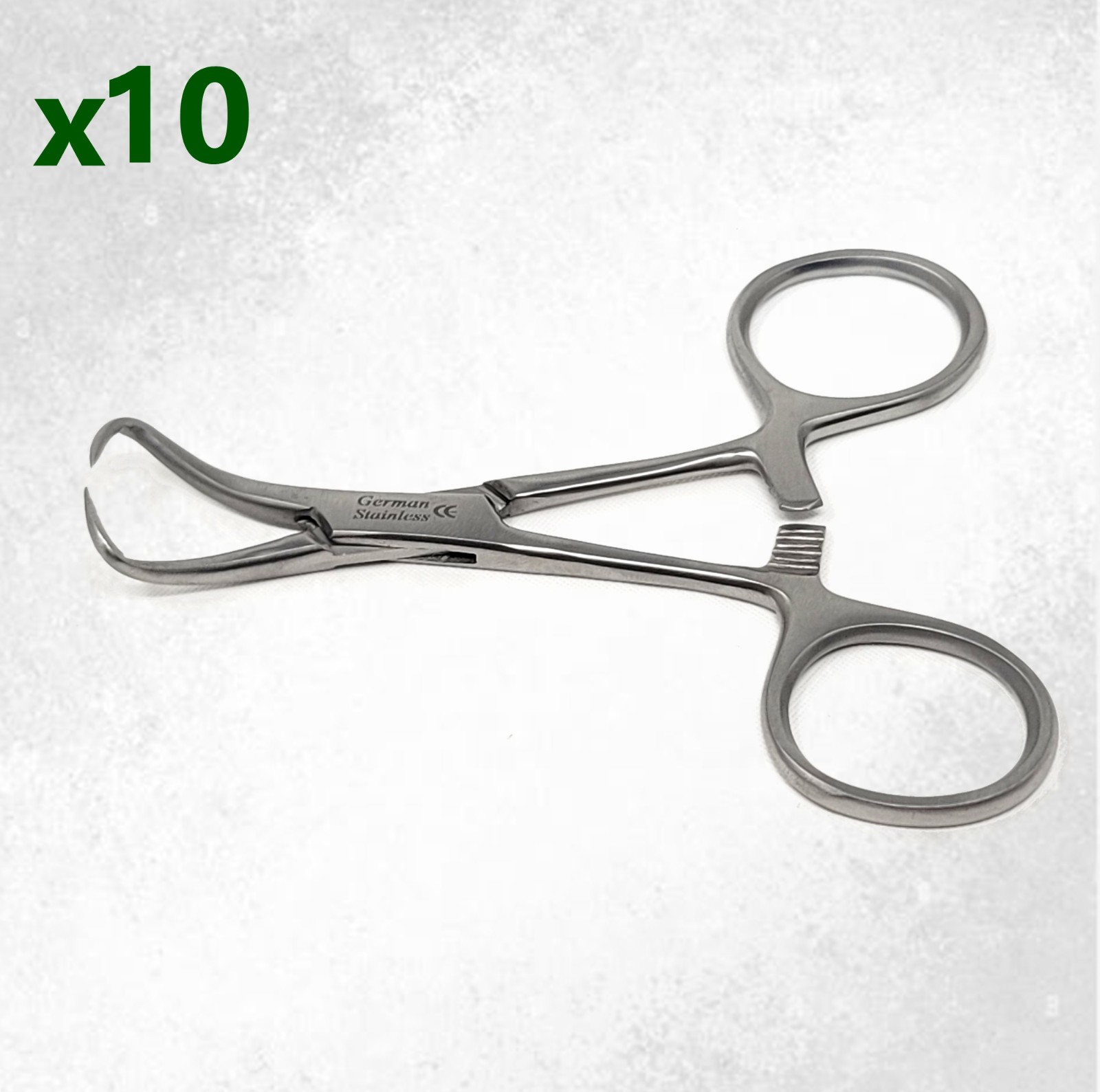 10 Stainless Steel BACKHAUS Towel Clamps 3.5" Surgical Medical Instruments