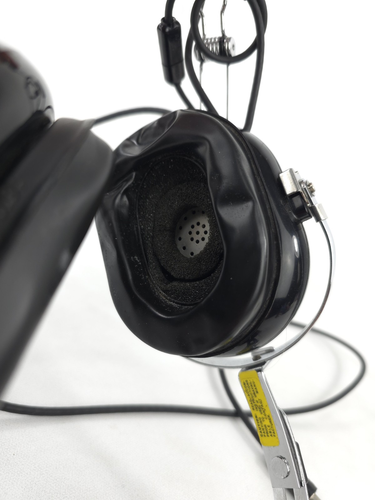 David Clark Aviation Headset w M-1/DC Amplified Dynamic UNTESTED