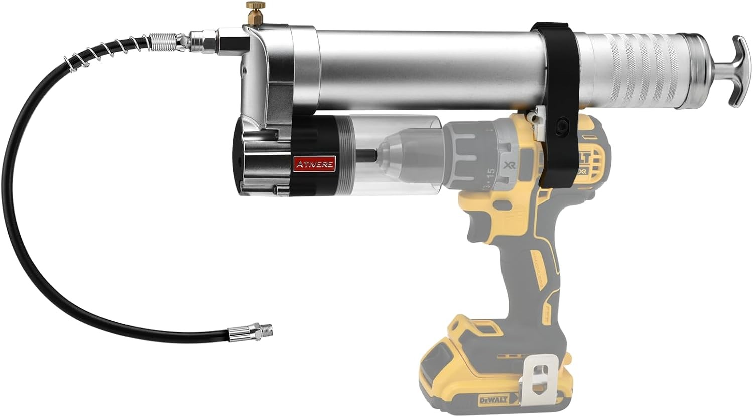 Electric Grease Gun Drill Adapter with 14 OZ Load,