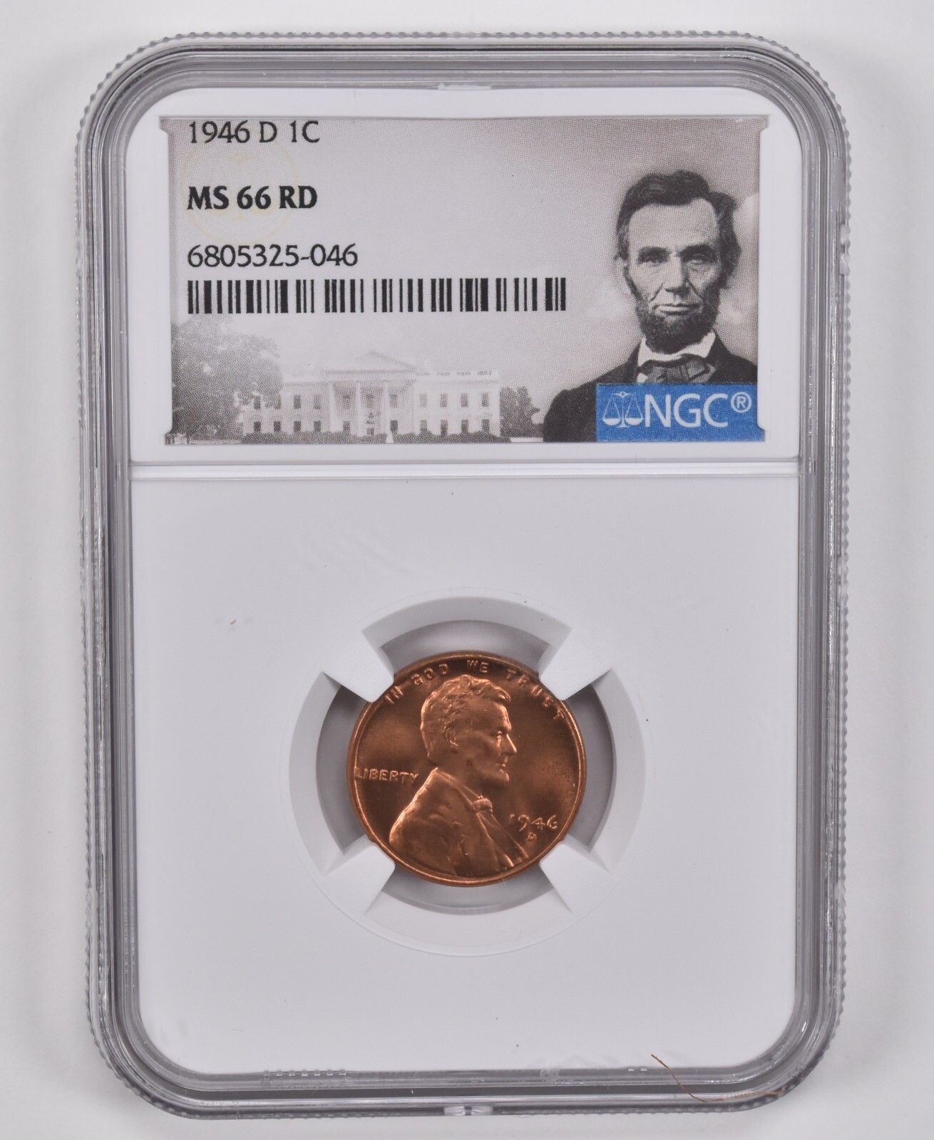1946-D Lincoln Wheat Cent MS66 RD NGC Special Label