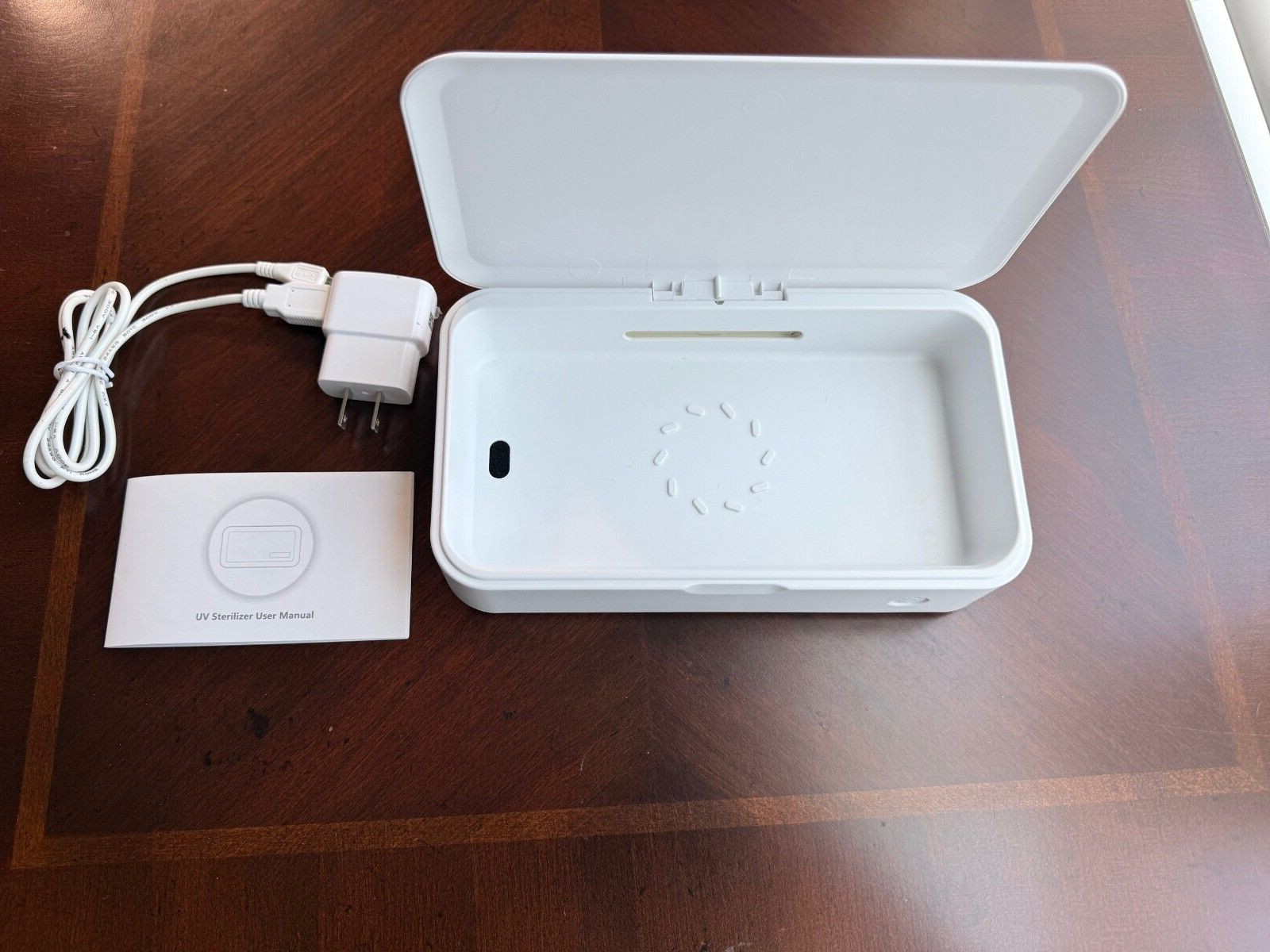 iPhone UV Sterilizer Box/Platform. Piece of mind, especially if others touch.