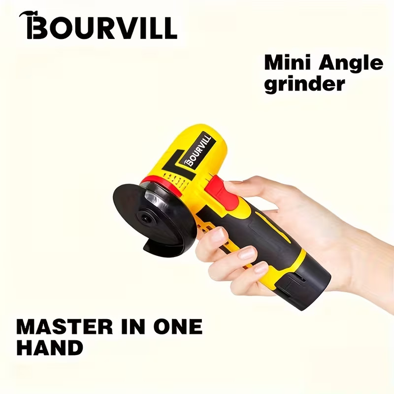 Rechargeable Mini Angle Grinder with a 12V Cordless Lithium Battery